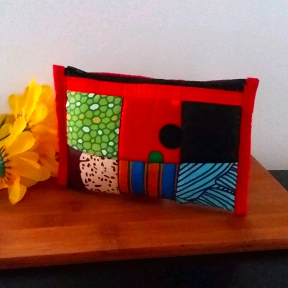 1PC Beautiful African Kitenge Cloth Coin Purse - Picture 2 of 5